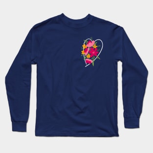 Heart Bouquet of Flowers Long Sleeve T-Shirt